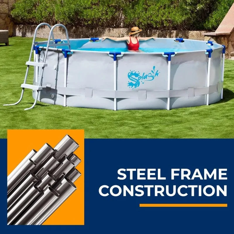 12’ Round Above Ground Pool w/Ladder