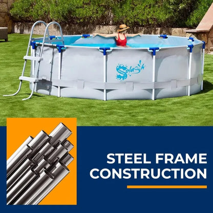 12’ Round Above Ground Pool w/Ladder