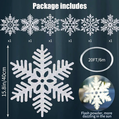 15'' Hanging Giant Snowflake Decorations