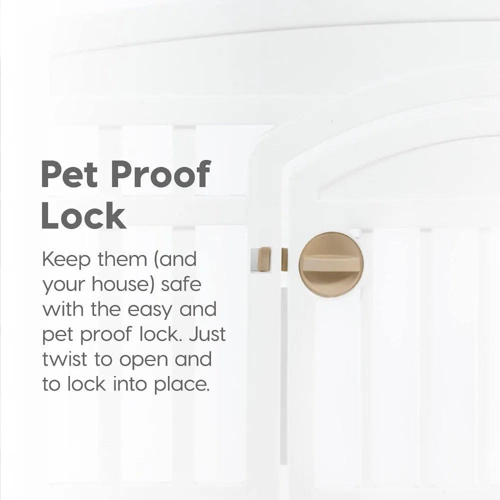 8-Panel Dog Playpen with Door