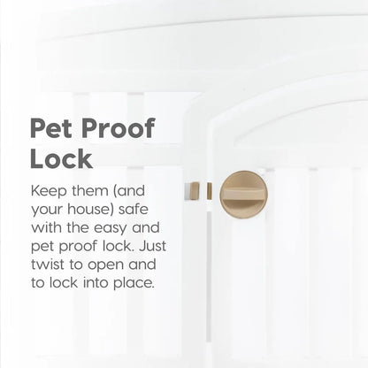 8-Panel Dog Playpen with Door