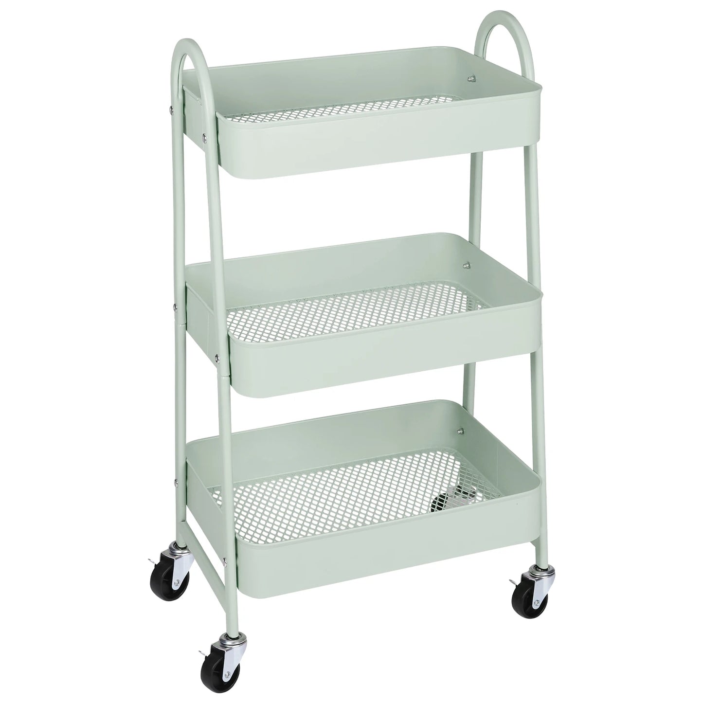 3 Tier Metal Kitchen Storage Cart