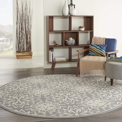8' Round Jubilant Floral Area-Rug