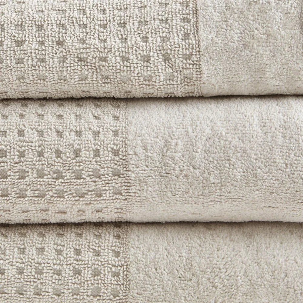 6 Piece Luxurious Waffle Weave Towel Set