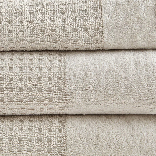 6 Piece Luxurious Waffle Weave Towel Set