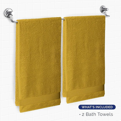 2PC Premium Turkish Cotton Bath Towels