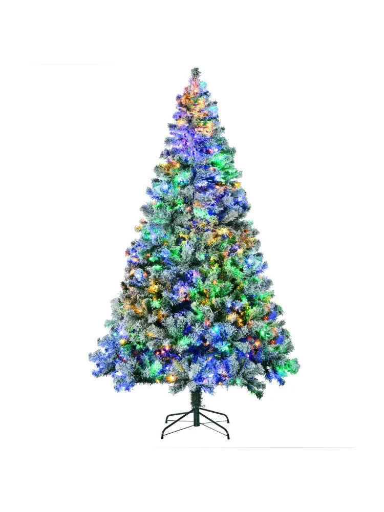 7.5ft Artificial Snow Christmas Tree for Festive Home Decor