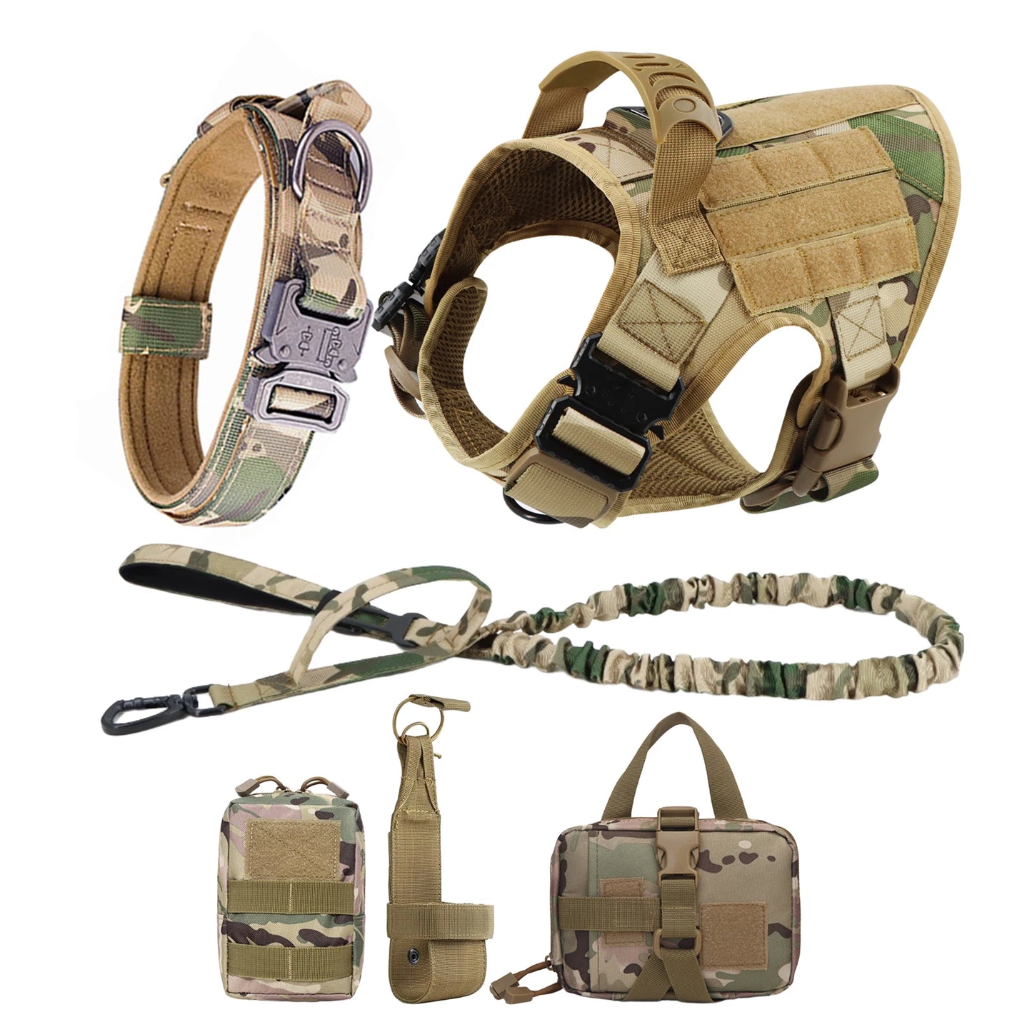 6 pc Dog Harness and Leash Set