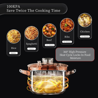 6.3 QT Stainless Steel Pressure Cooker