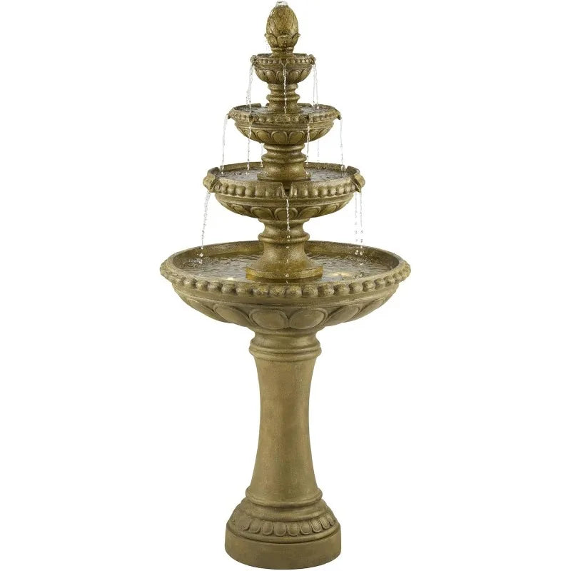 Italian Outdoor Water Fountain with LED Light