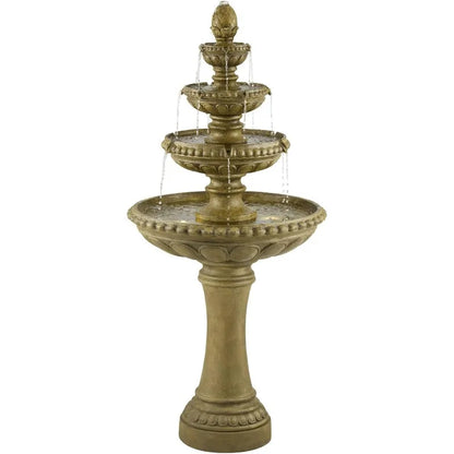 Italian Outdoor Water Fountain with LED Light