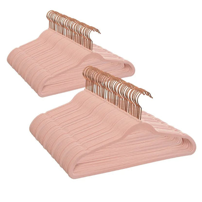 100 pcs-Velvet Clothing Hangers