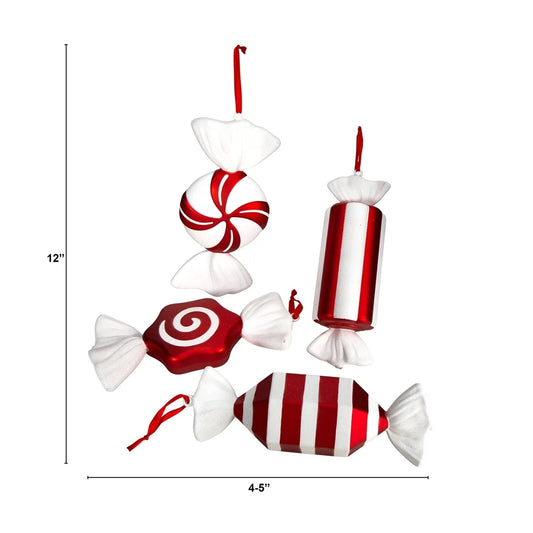 Christmas Tree Candy Ornament-Assorted set of 4