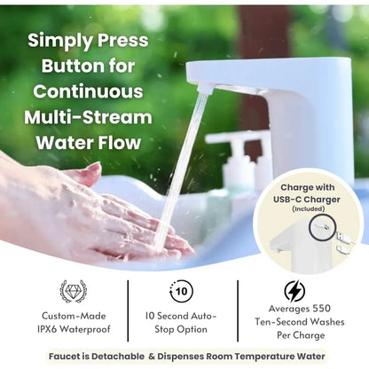 Wash Station with Electronic Faucet