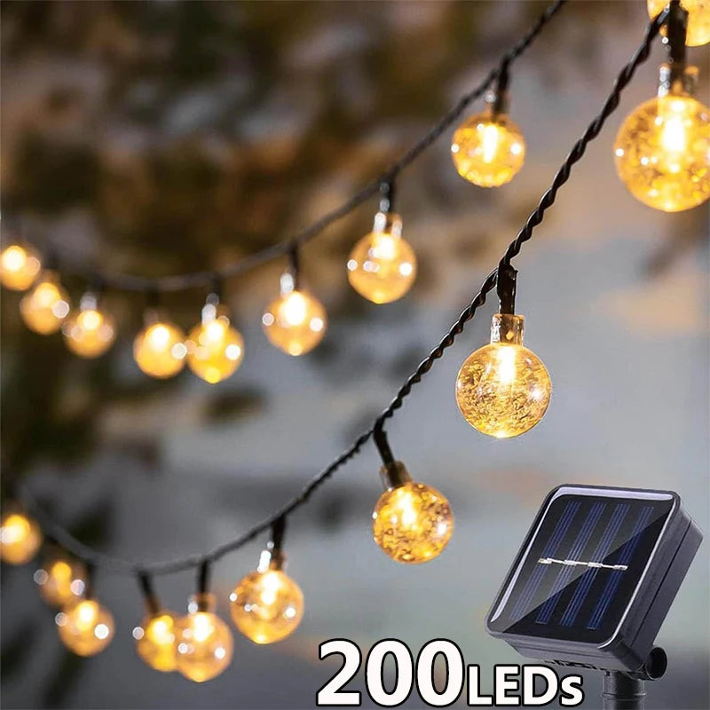 Solar Crystal Fairy Light String