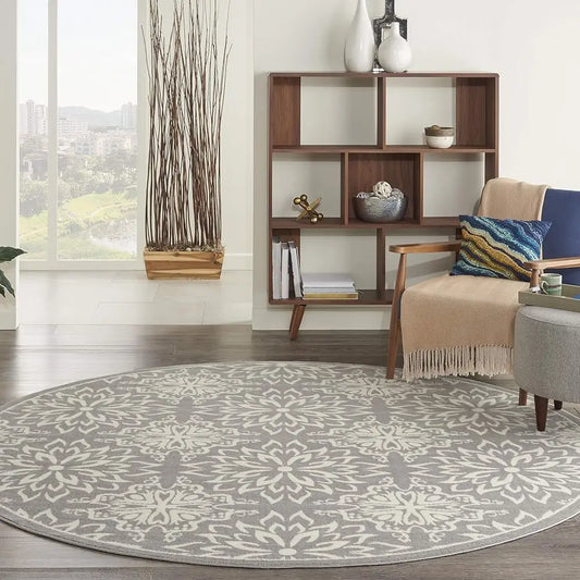 8' Round Jubilant Floral Area-Rug