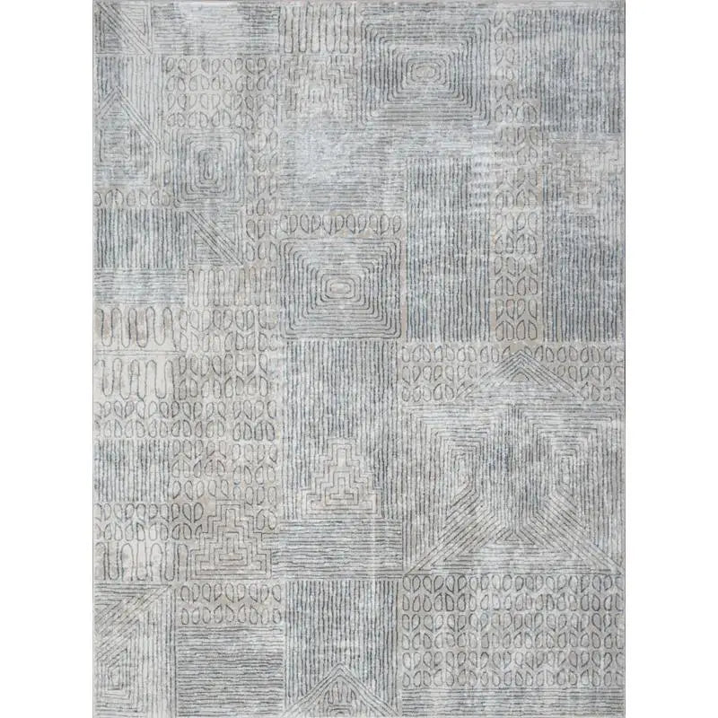 Plush Blue stripped Area Rug