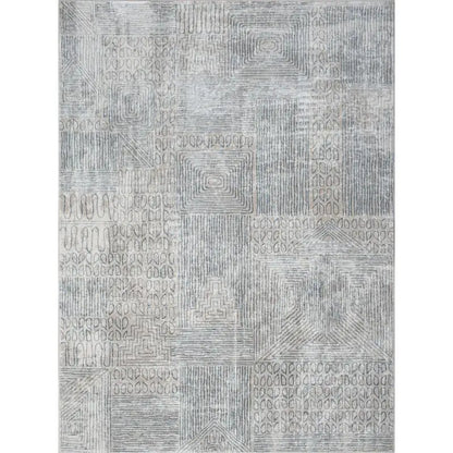 Plush Blue stripped Area Rug