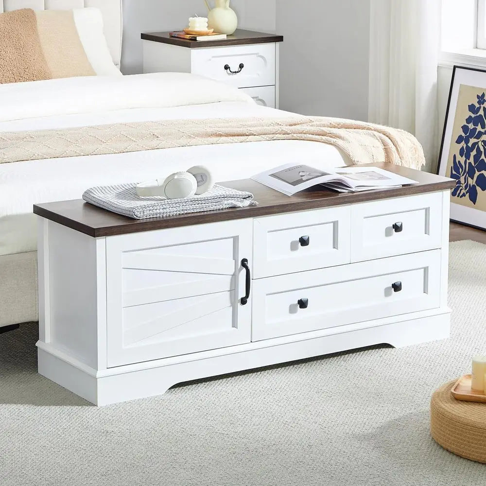 48in Farmhouse Storage Bench