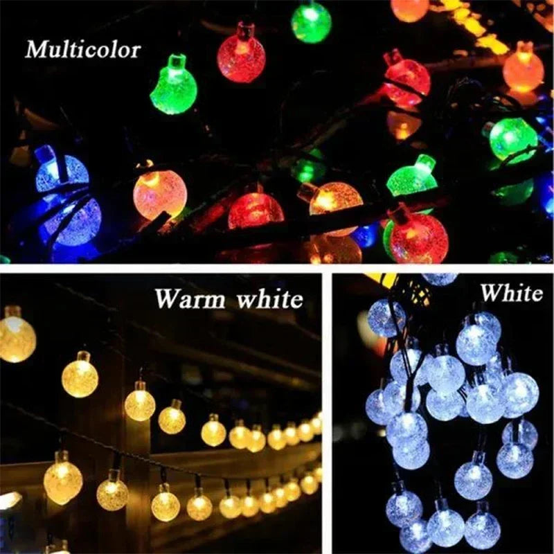 Solar Crystal Fairy Light String