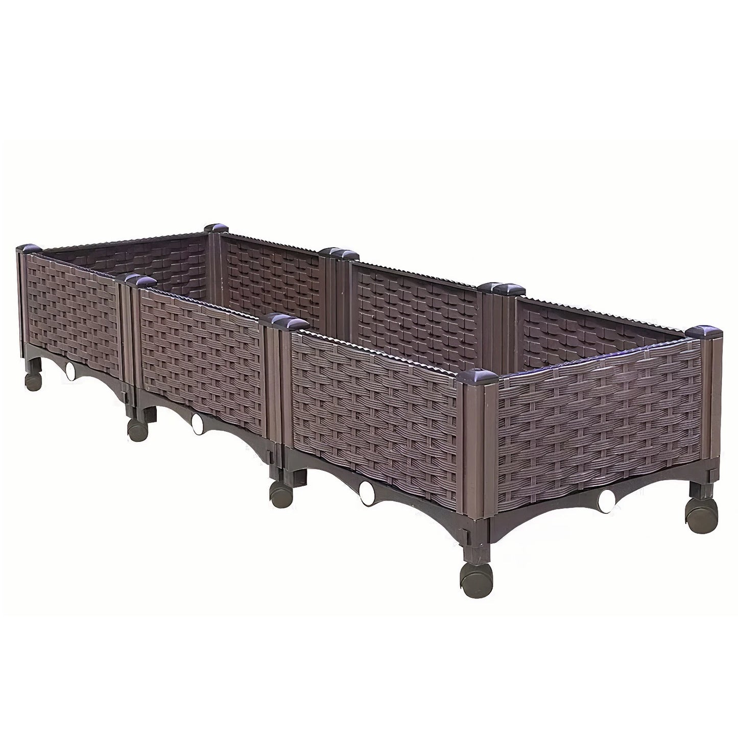 Outdoor Elevated Garden Boxes with Drainage Plug