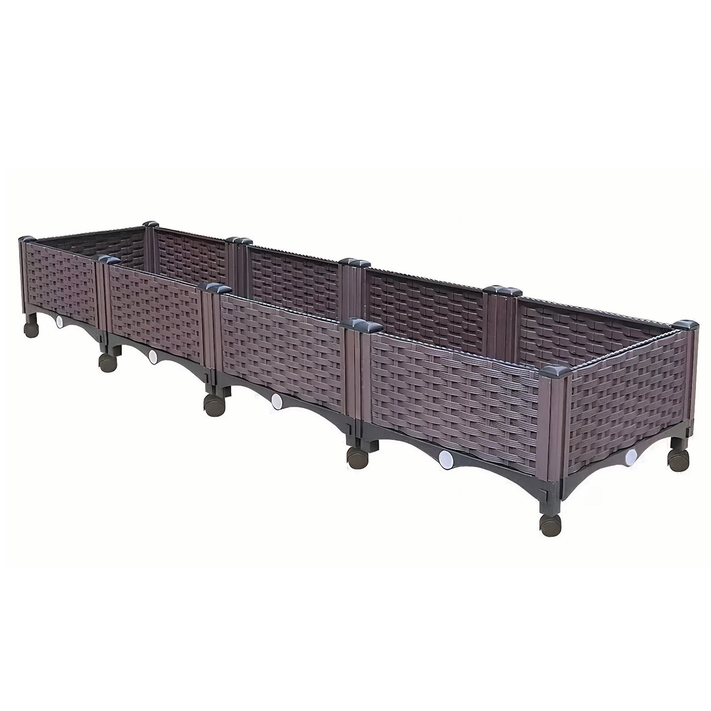 Outdoor Elevated Garden Boxes with Drainage Plug