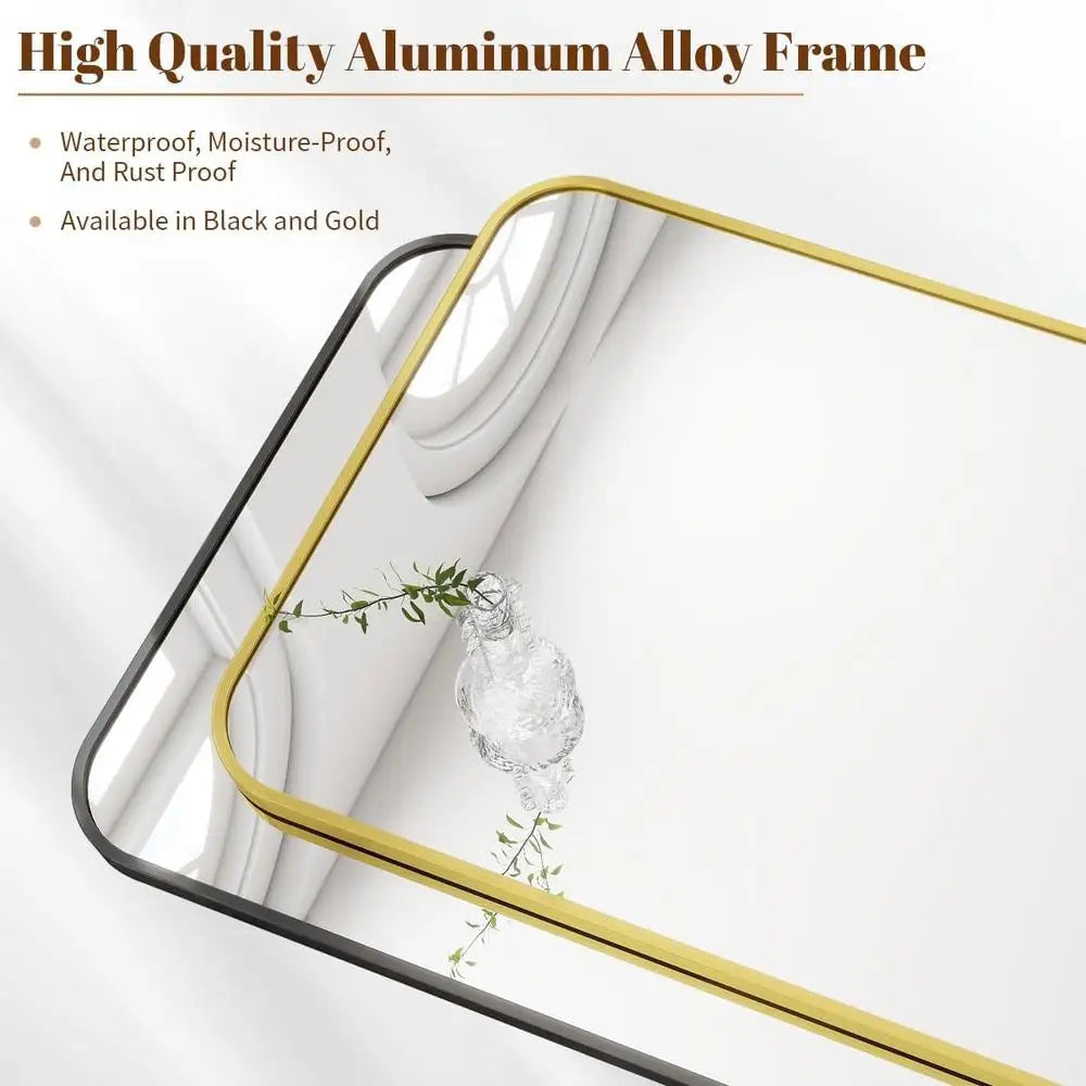 High-Definition Rectangular Wall Mounted Mirror