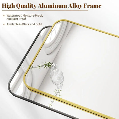 High-Definition Rectangular Wall Mounted Mirror