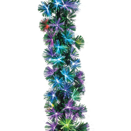6 ft Pre-Lit Multi-Colored LED Garland