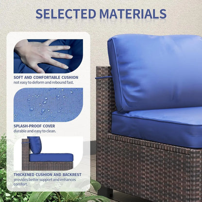 7-Piece Outdoor Wicker Furniture Set