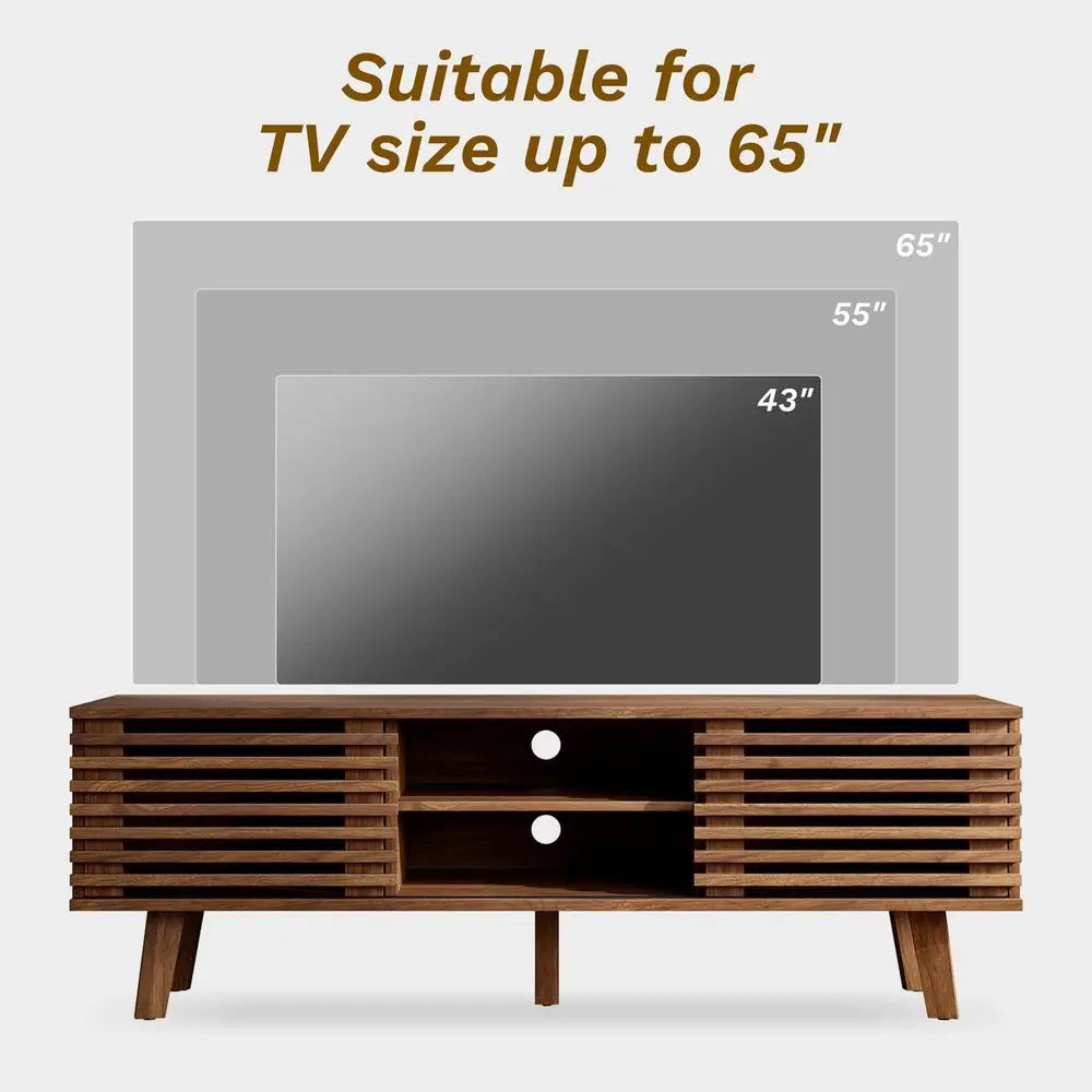 Mid Century Wood Coffee Table and TV Stand