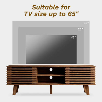 Mid Century Wood Coffee Table and TV Stand