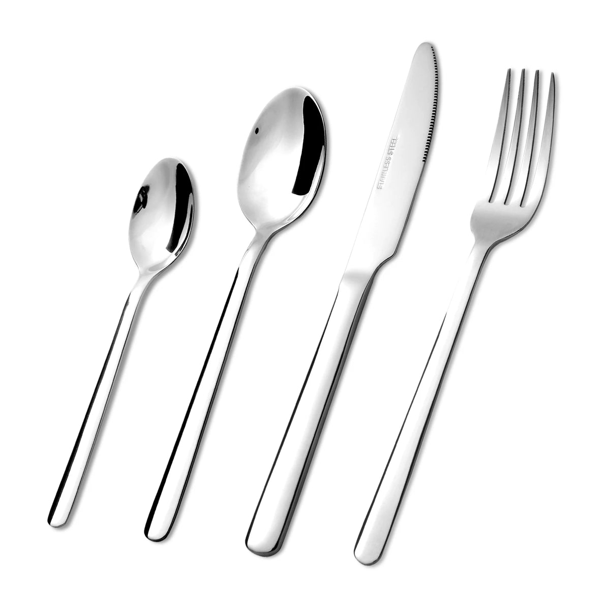 HANSMART 24Pcs Stainless Steel Flatware Set