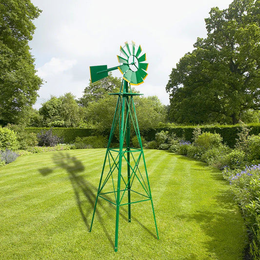 8FT Steel Windmill Weather Resistant