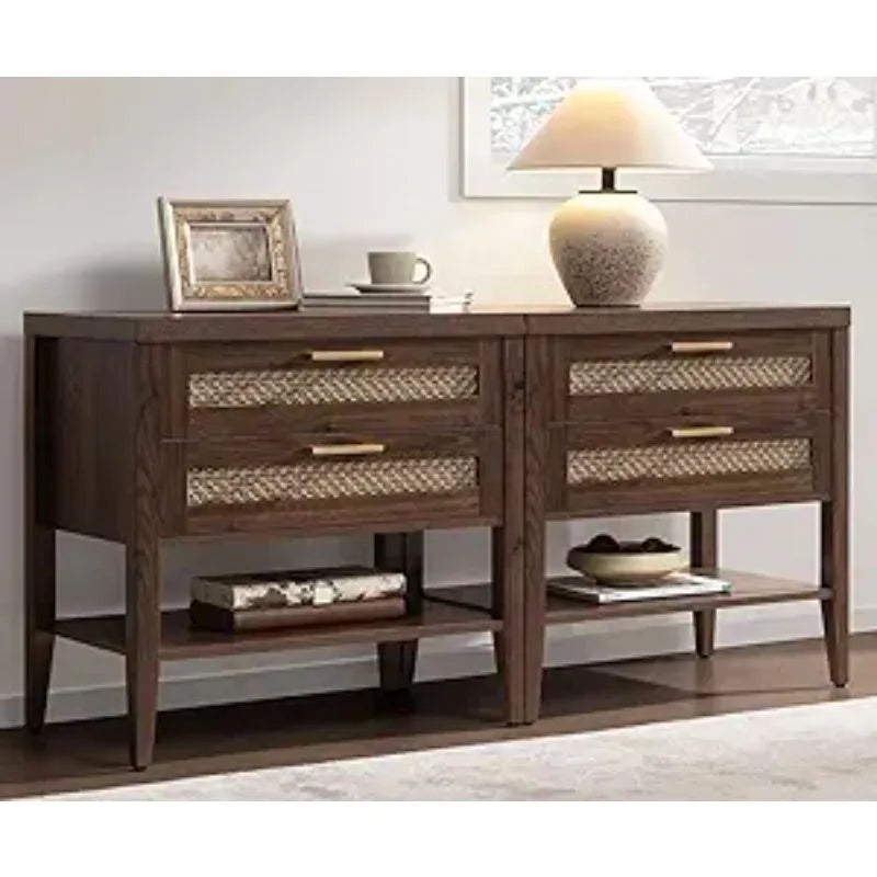 Sets of 2 Rustic Bedside Tables