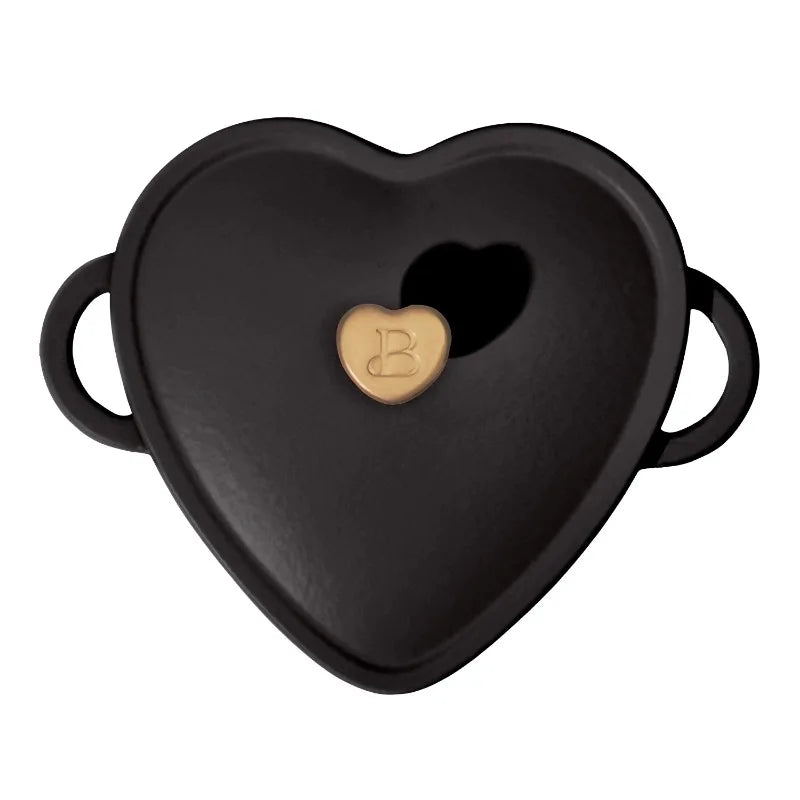 2qt Heart Cast Iron Dutch Oven