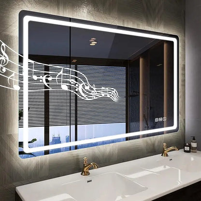 40"x28" Led-Bathroom-Mirror w/Bluetooth