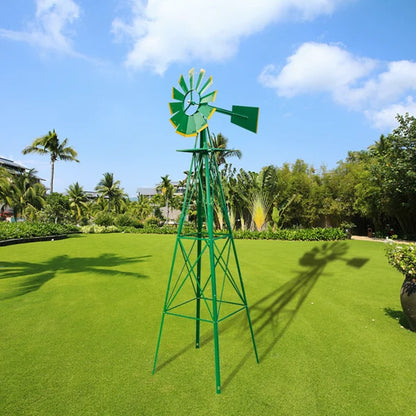 8FT Steel Windmill Weather Resistant