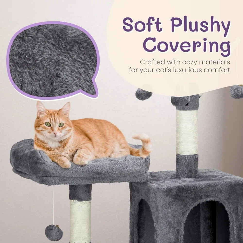57 Inch Outvita Large Cat Tree Condo