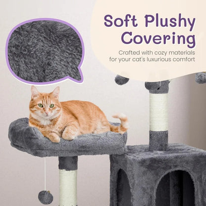 57 Inch Outvita Large Cat Tree Condo