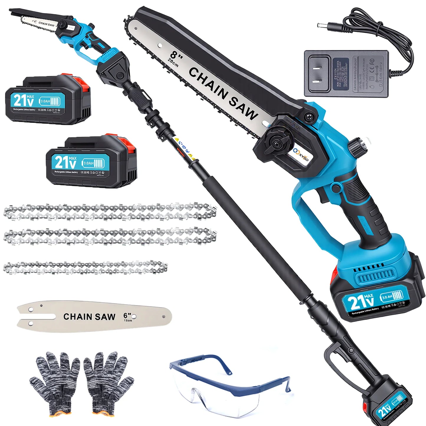 2-in-1 Cordless Pole Saw and Mini Chainsaw