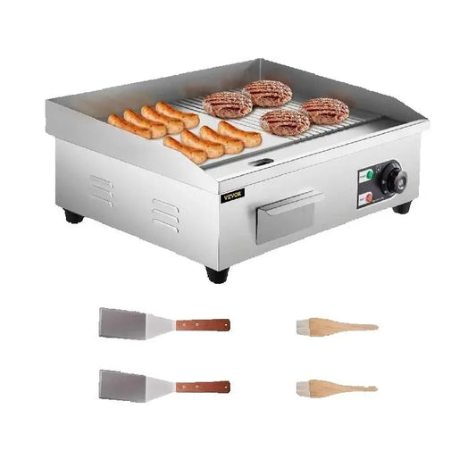 14"-22" Stainless Steel Flat Top Electric Griddle