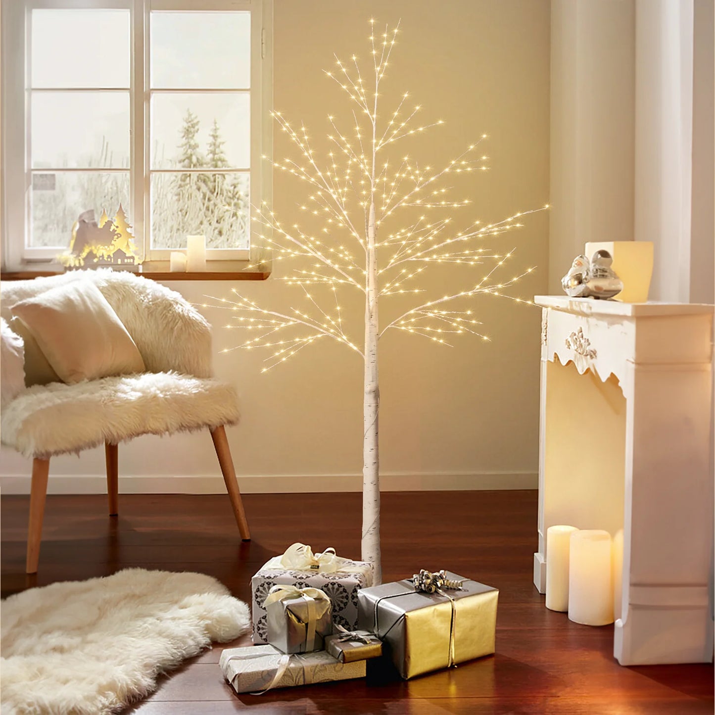 Birch Tree with 8 Lighting Modes