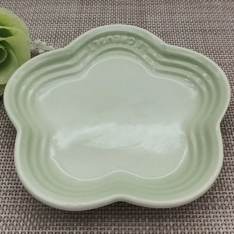 French Blossom Ceramic Dessert Plates