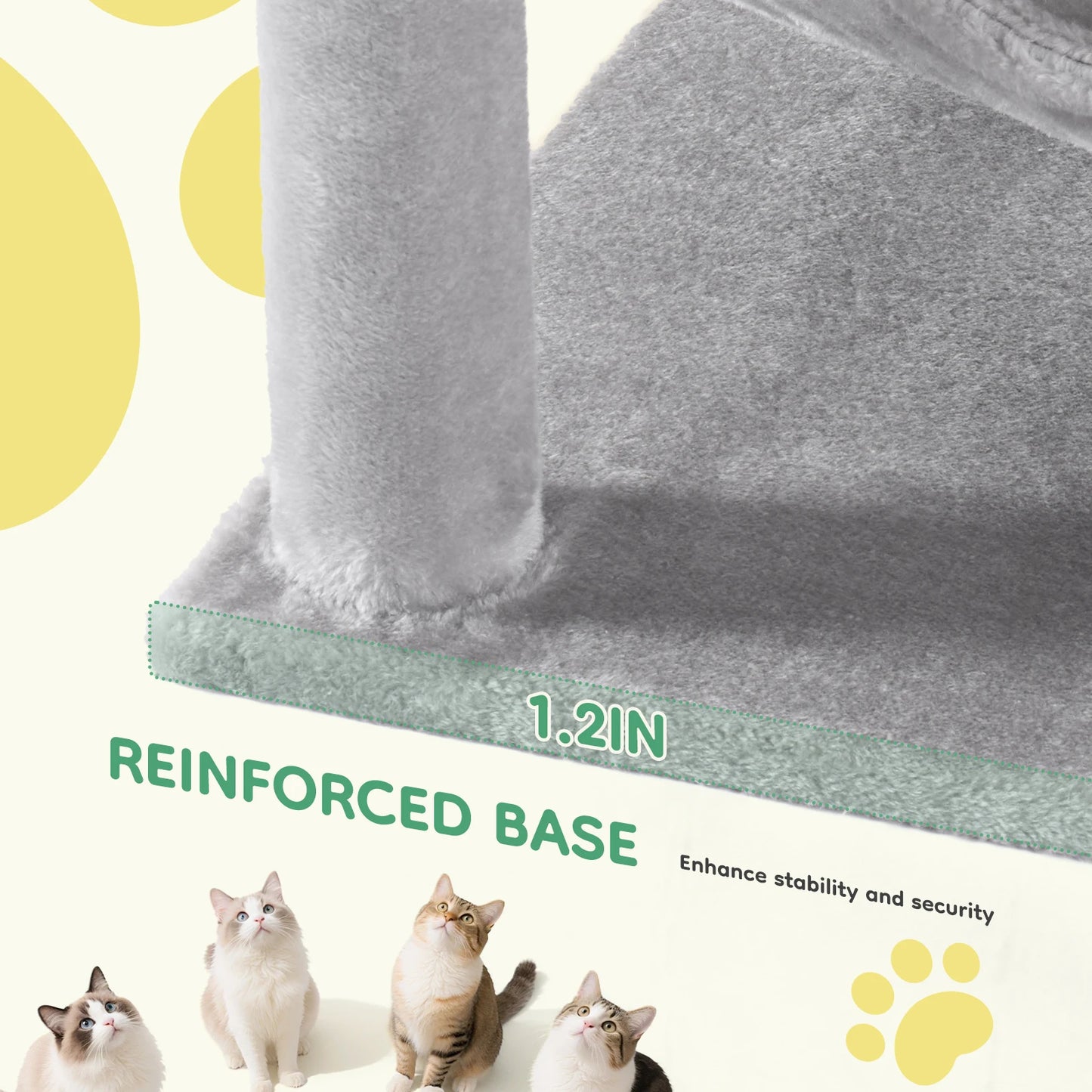44In Tall Multi-Cat Climbing Tower