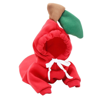 Warm Fleece Fruit Dog Hoodies