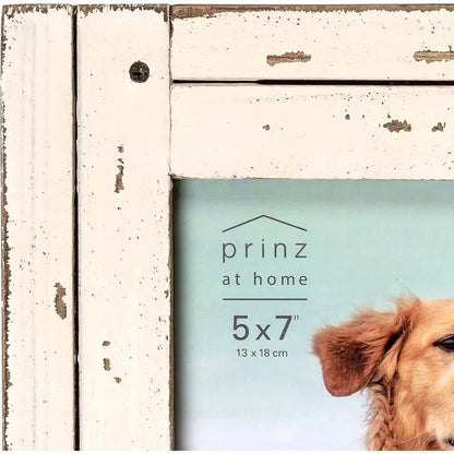 Rustic Antique White Picture Frame-Perfect Gift