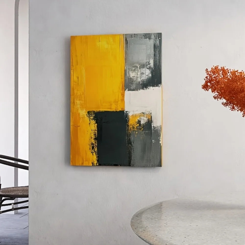 Framed Modern Geometric Abstract Art