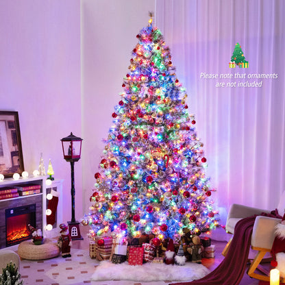 Pre-lit Artificial Christmas Tree with 9 Lighting Modes