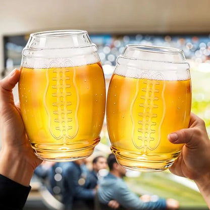 20-ounce Football Beer Glasses